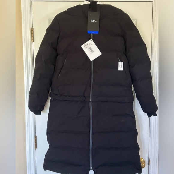 NWT MSRP $2400 TEMPLA Women's Black 3L Verba Convertible Down Coat - Size Large - Picture 1 of 11